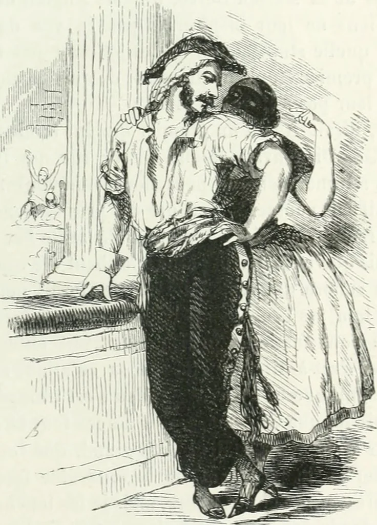 An illustration from Oeuvres choisies de Gavarni, 1848, leaf 196