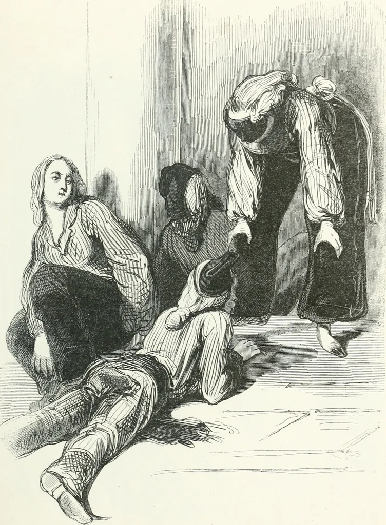 An illustration from Oeuvres choisies de Gavarni, 1848, leaf 210