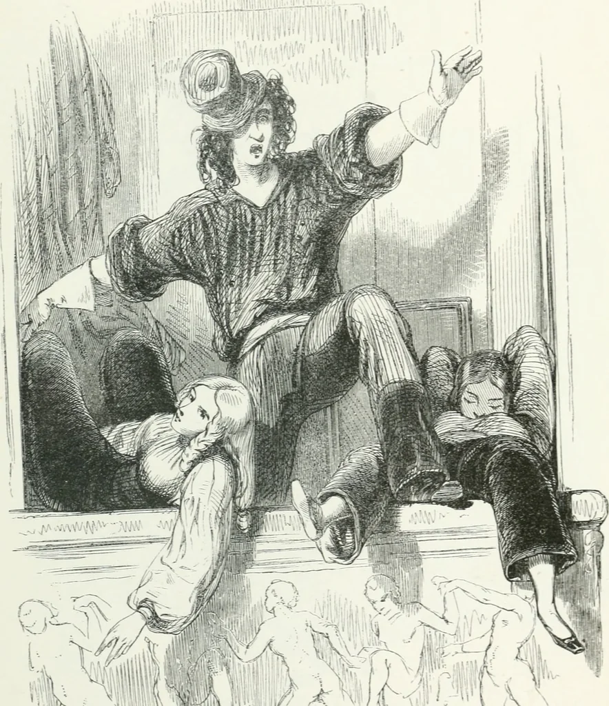 An illustration from Oeuvres choisies de Gavarni, 1848, leaf 212