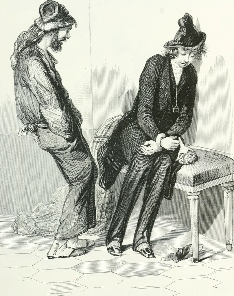 An illustration from Oeuvres choisies de Gavarni, 1848, leaf 226