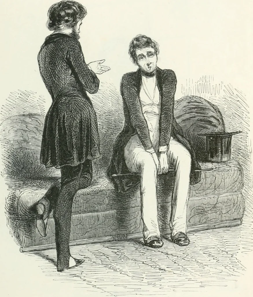 An illustration from Oeuvres choisies de Gavarni, 1848, leaf 40