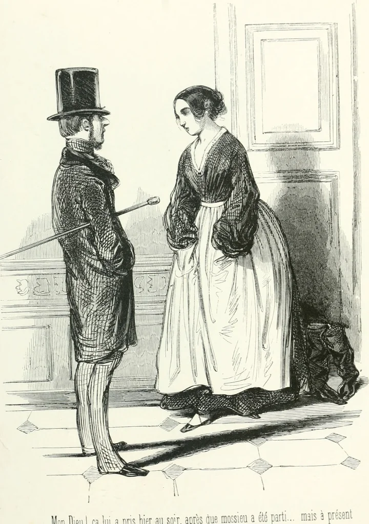 An illustration from Oeuvres choisies de Gavarni, 1848, leaf 64