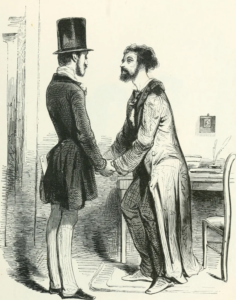 An illustration from Oeuvres choisies de Gavarni, 1848, leaf 84