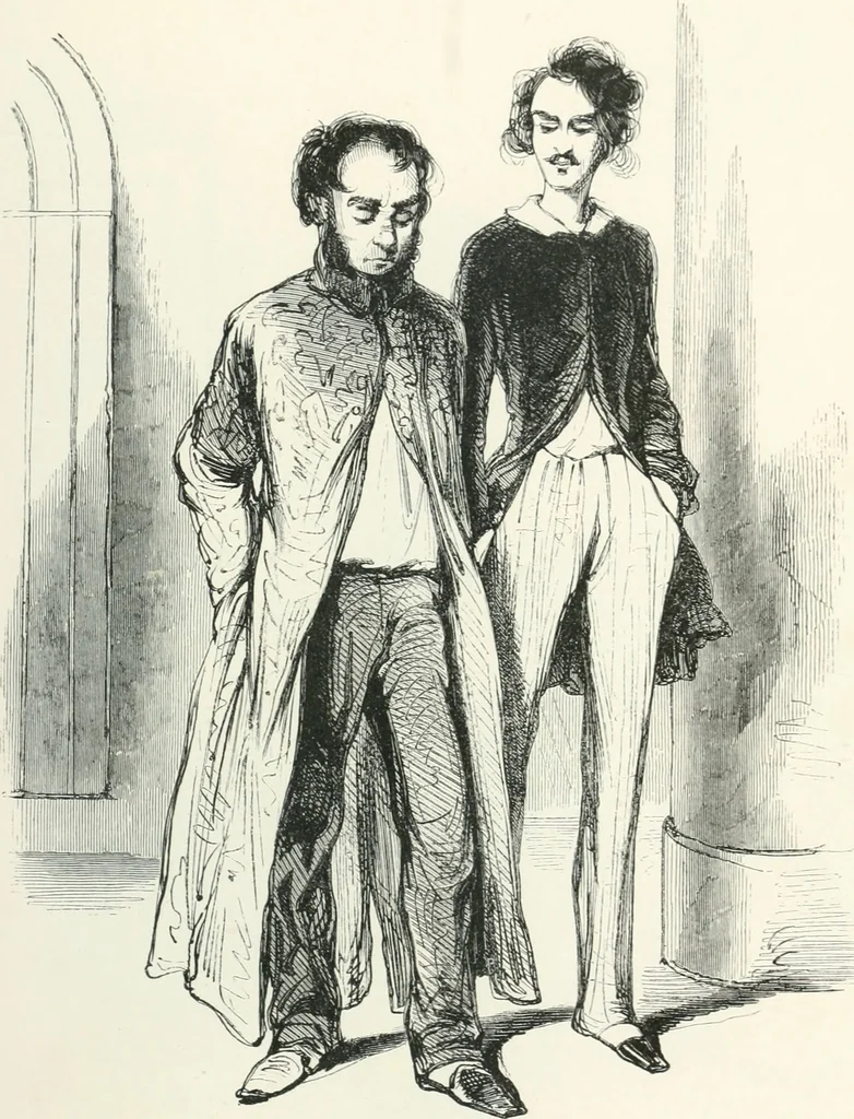 An illustration from Oeuvres choisies de Gavarni, 1848, leaf 88