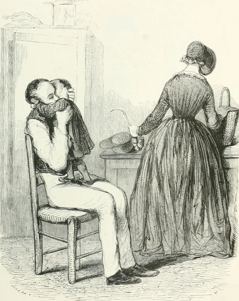 An illustration from Oeuvres choisies de Gavarni, 1848, leaf 92