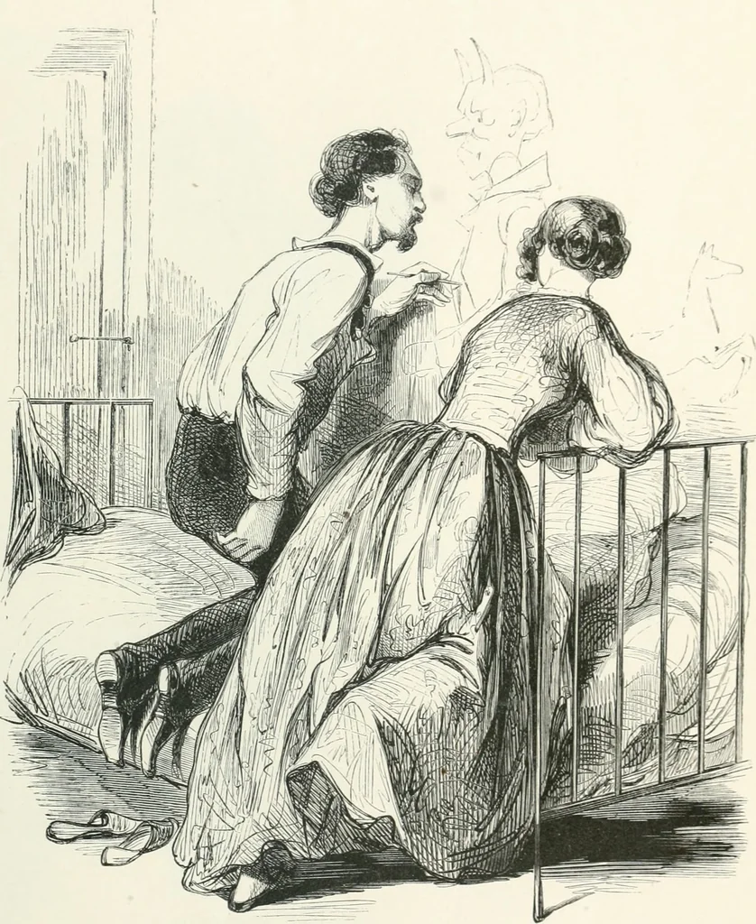 An illustration from Oeuvres choisies de Gavarni, 1848, leaf 94