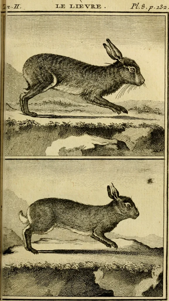 An illustration from Œuvres complètes de M. le C[om]te de Buffon ... : histoire des animaux quadrupèdes, 1775, leaf 154