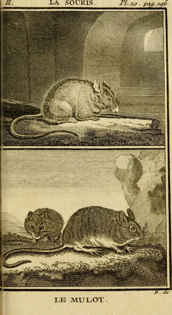 An illustration from Œuvres complètes de M. le C[om]te de Buffon ... : histoire des animaux quadrupèdes, 1775, leaf 334