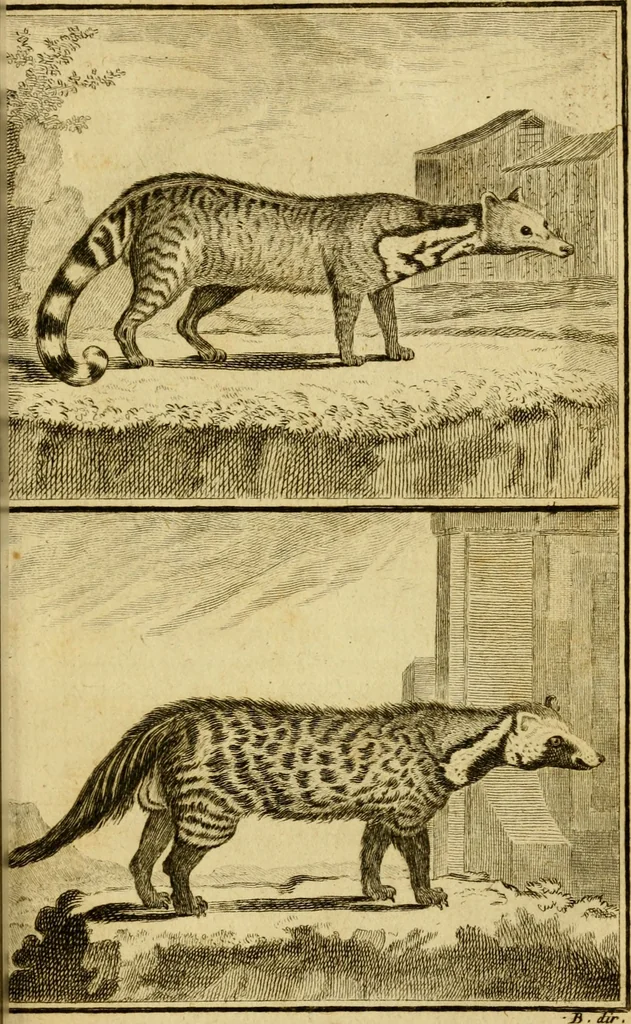 An illustration from Œuvres complètes de M. le C[om]te de Buffon ... : histoire des animaux quadrupèdes, 1775, leaf 402