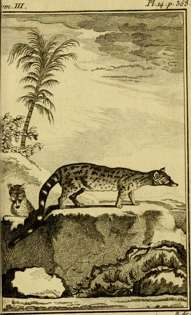 An illustration from Œuvres complètes de M. le C[om]te de Buffon ... : histoire des animaux quadrupèdes, 1775, leaf 408