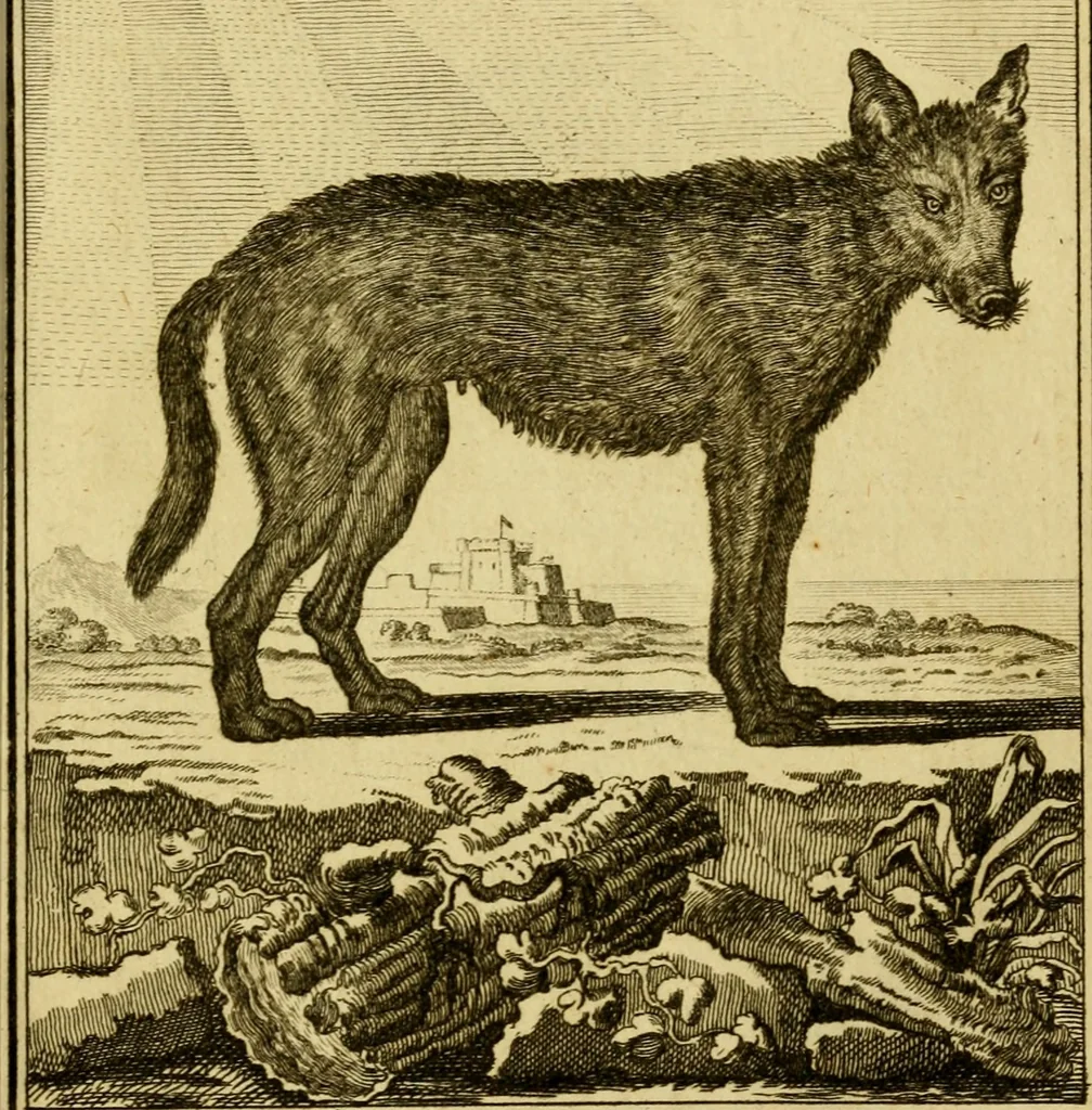 An illustration from Œuvres complètes de M. le C[om]te de Buffon ... : histoire des animaux quadrupèdes, 1775, leaf 412