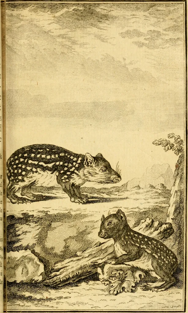 An illustration from Œuvres complètes de M. le C[om]te de Buffon ... : histoire des animaux quadrupèdes, 1775, leaf 220