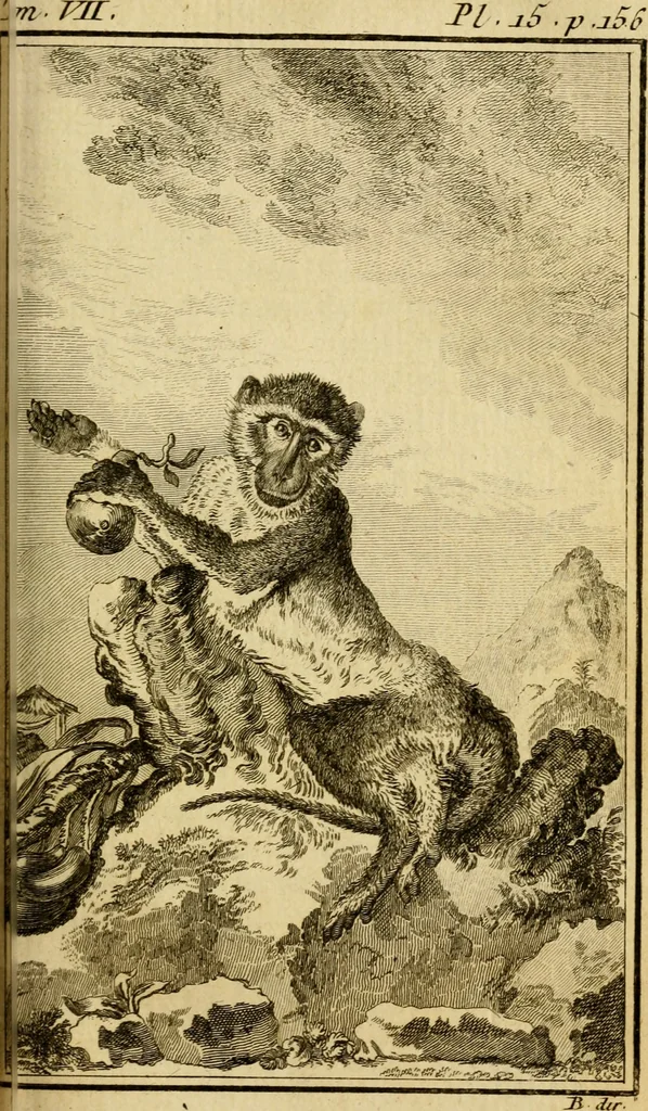 An illustration from Œuvres complètes de M. le C[om]te de Buffon ... : histoire des animaux quadrupèdes, 1775, leaf 194