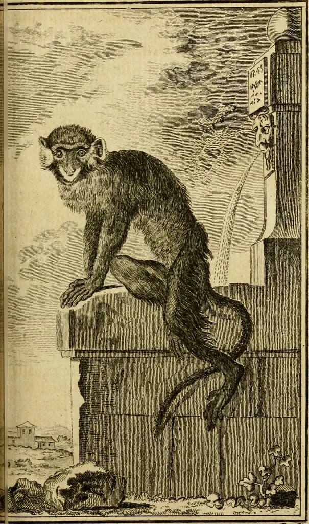 An illustration from Œuvres complètes de M. le C[om]te de Buffon ... : histoire des animaux quadrupèdes, 1775, leaf 232