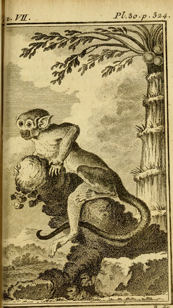 An illustration from Œuvres complètes de M. le C[om]te de Buffon ... : histoire des animaux quadrupèdes, 1775, leaf 392