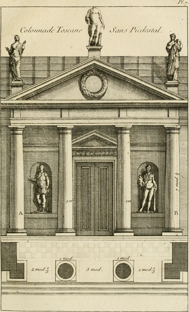 An illustration from uvres d'architecture de Vincent Scamozzi, architecte de la République de Venise, 1764, leaf 130