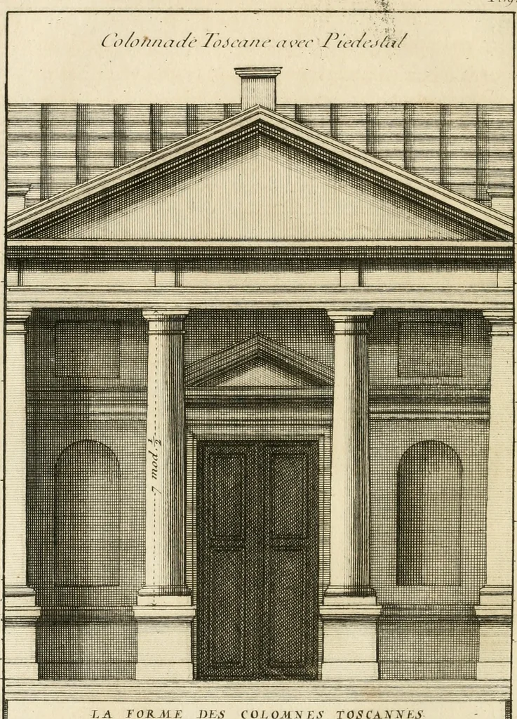 An illustration from uvres d'architecture de Vincent Scamozzi, architecte de la République de Venise, 1764, leaf 135