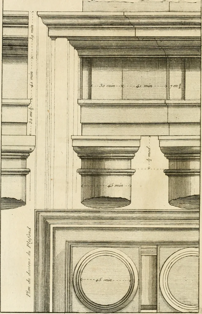An illustration from uvres d'architecture de Vincent Scamozzi, architecte de la République de Venise, 1764, leaf 143