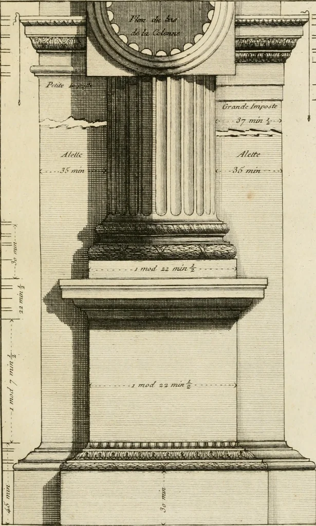 An illustration from uvres d'architecture de Vincent Scamozzi, architecte de la République de Venise, 1764, leaf 162