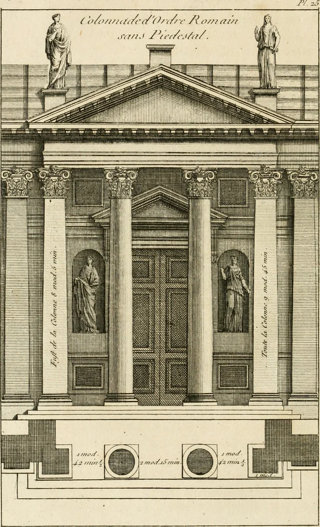 An illustration from uvres d'architecture de Vincent Scamozzi, architecte de la République de Venise, 1764, leaf 197
