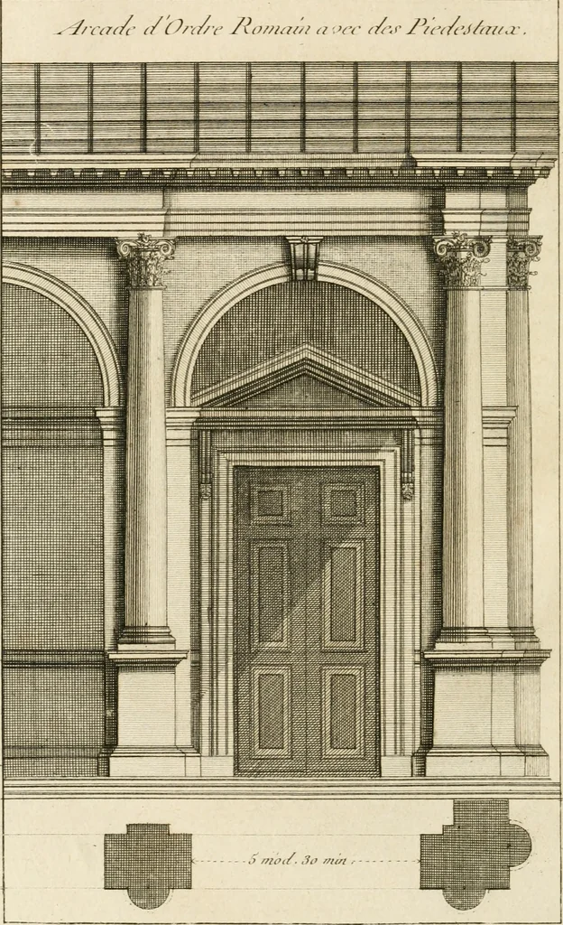 An illustration from uvres d'architecture de Vincent Scamozzi, architecte de la République de Venise, 1764, leaf 209