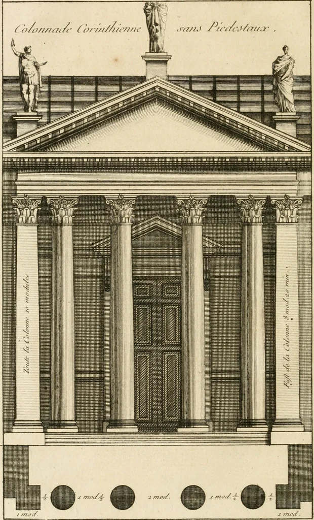 An illustration from uvres d'architecture de Vincent Scamozzi, architecte de la République de Venise, 1764, leaf 225
