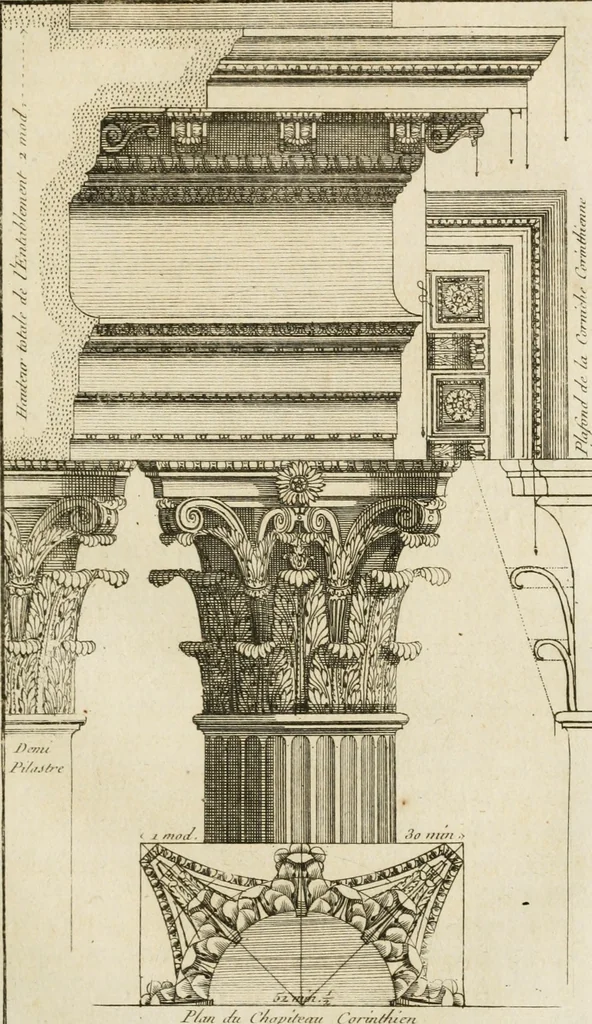 An illustration from uvres d'architecture de Vincent Scamozzi, architecte de la République de Venise, 1764, leaf 242