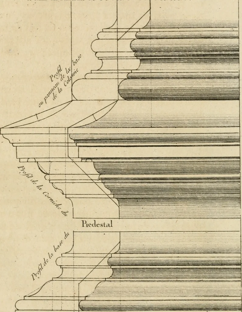 An illustration from uvres d'architecture de Vincent Scamozzi, architecte de la République de Venise, 1764, leaf 252