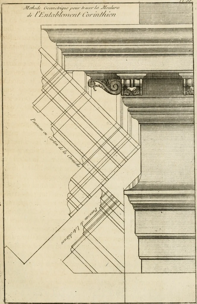 An illustration from uvres d'architecture de Vincent Scamozzi, architecte de la République de Venise, 1764, leaf 256