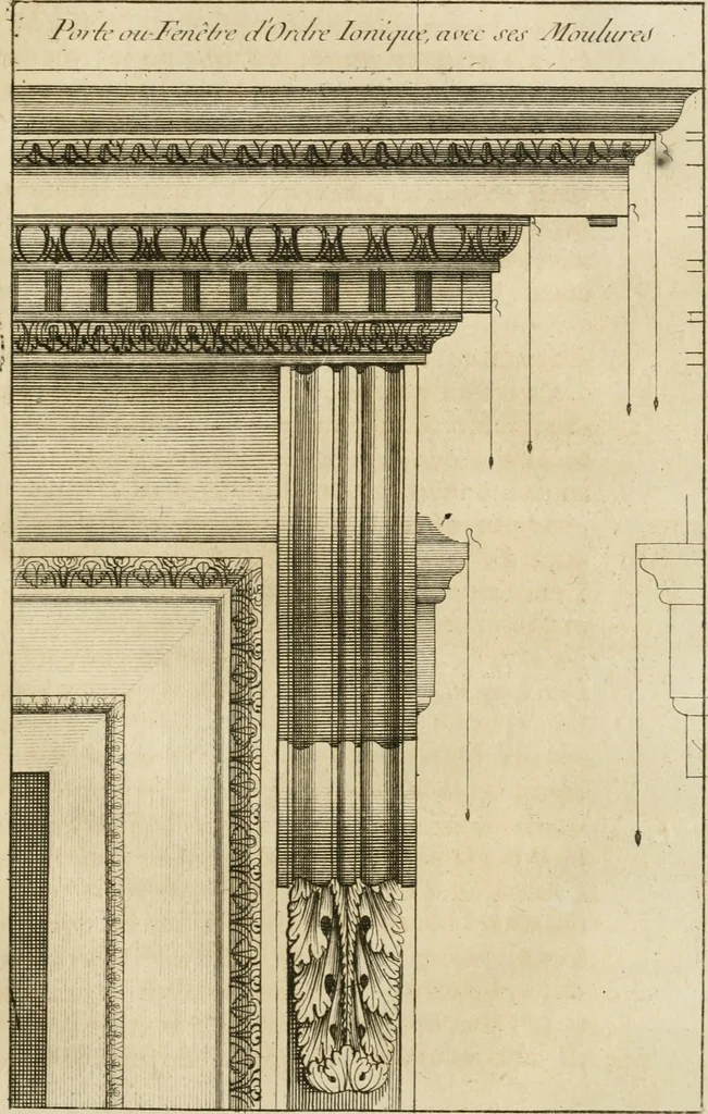 An illustration from uvres d'architecture de Vincent Scamozzi, architecte de la République de Venise, 1764, leaf 266