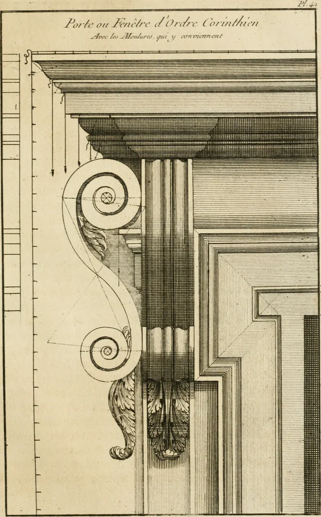 An illustration from uvres d'architecture de Vincent Scamozzi, architecte de la République de Venise, 1764, leaf 272