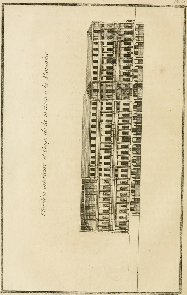 An illustration from uvres d'architecture de Vincent Scamozzi, architecte de la République de Venise, 1764, leaf 309
