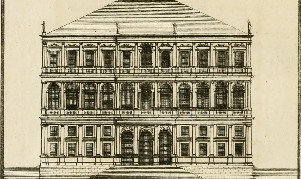 An illustration from uvres d'architecture de Vincent Scamozzi, architecte de la République de Venise, 1764, leaf 313