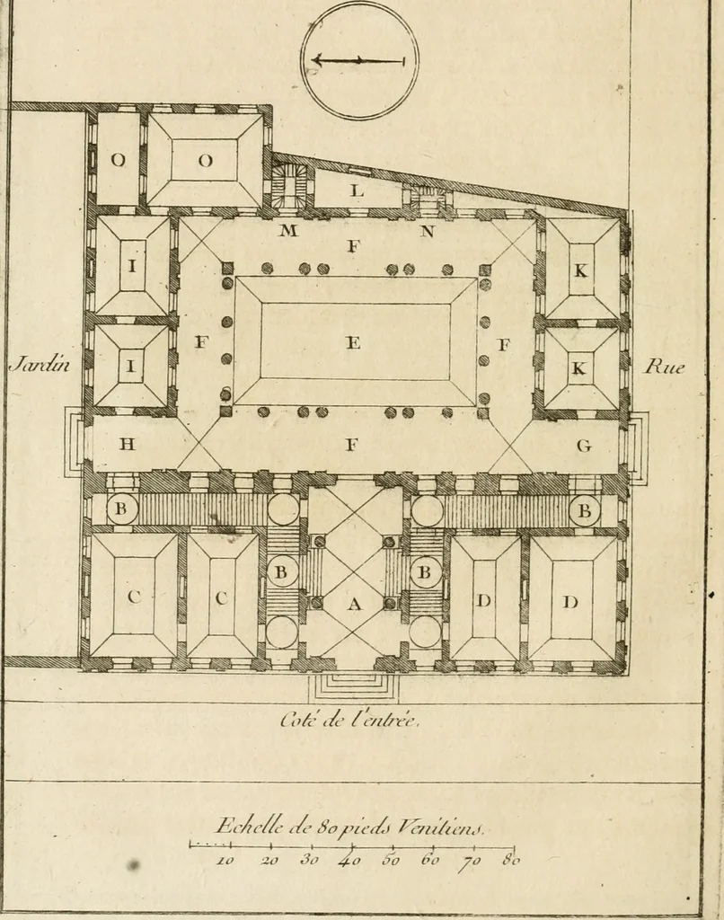 An illustration from uvres d'architecture de Vincent Scamozzi, architecte de la République de Venise, 1764, leaf 317
