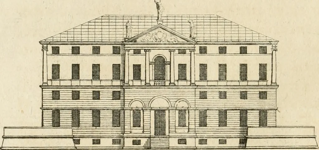 An illustration from uvres d'architecture de Vincent Scamozzi, architecte de la République de Venise, 1764, leaf 325