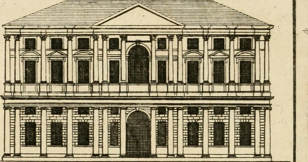 An illustration from uvres d'architecture de Vincent Scamozzi, architecte de la République de Venise, 1764, leaf 333