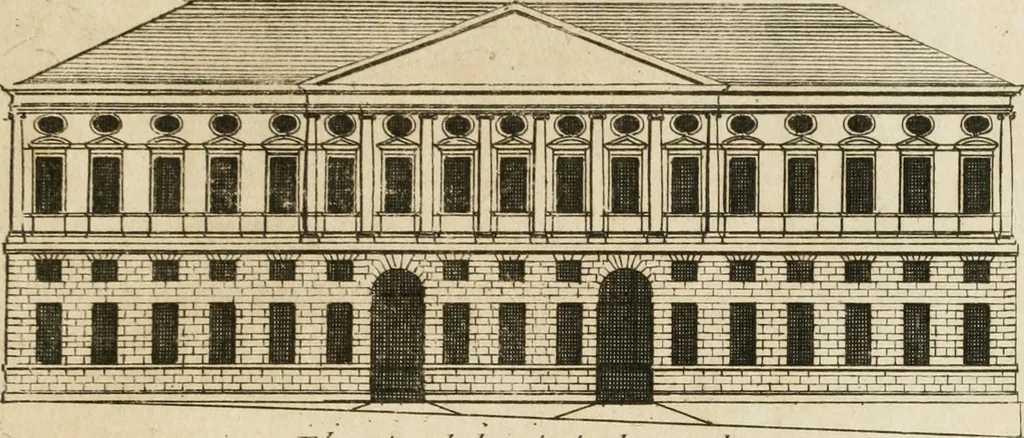 An illustration from uvres d'architecture de Vincent Scamozzi, architecte de la République de Venise, 1764, leaf 336