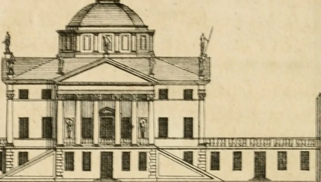 An illustration from uvres d'architecture de Vincent Scamozzi, architecte de la République de Venise, 1764, leaf 357