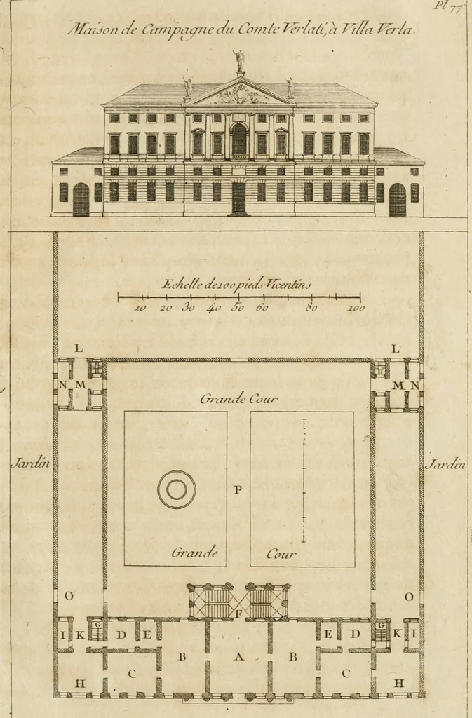 An illustration from uvres d'architecture de Vincent Scamozzi, architecte de la République de Venise, 1764, leaf 374
