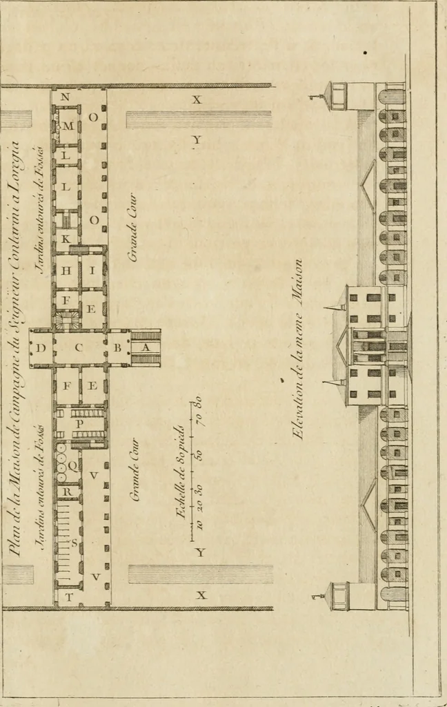 An illustration from uvres d'architecture de Vincent Scamozzi, architecte de la République de Venise, 1764, leaf 378