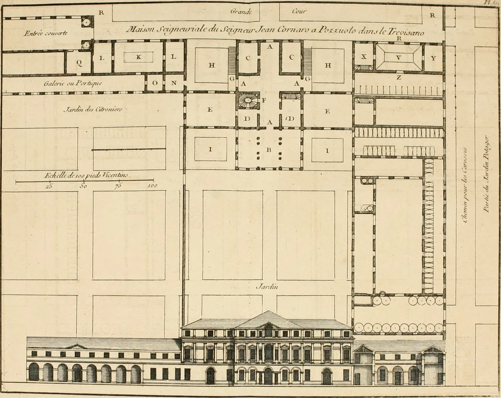An illustration from uvres d'architecture de Vincent Scamozzi, architecte de la République de Venise, 1764, leaf 391