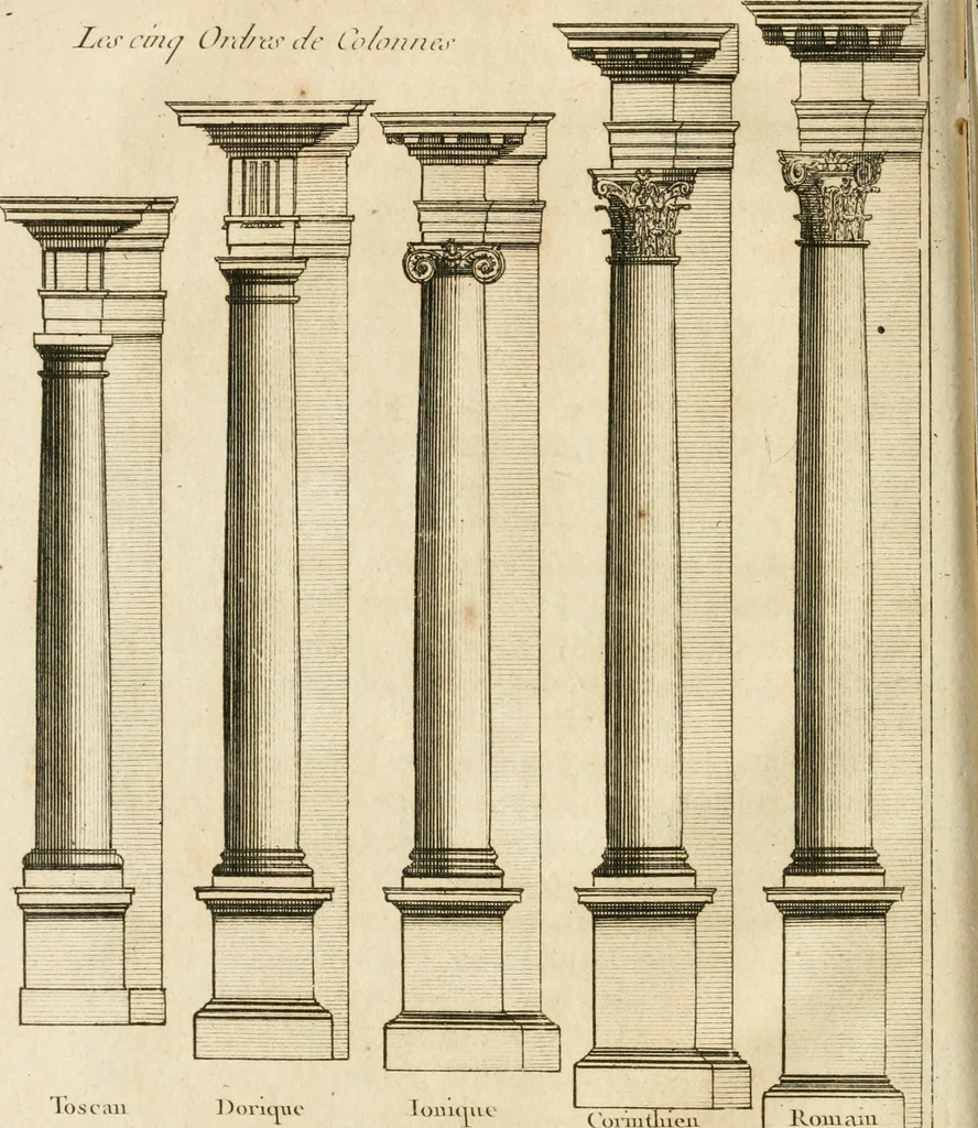 An illustration from uvres d'architecture de Vincent Scamozzi, architecte de la République de Venise, 1764, leaf 41