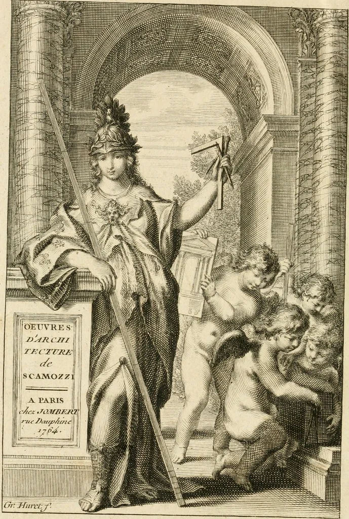 An illustration from uvres d'architecture de Vincent Scamozzi, architecte de la République de Venise, 1764, leaf 5