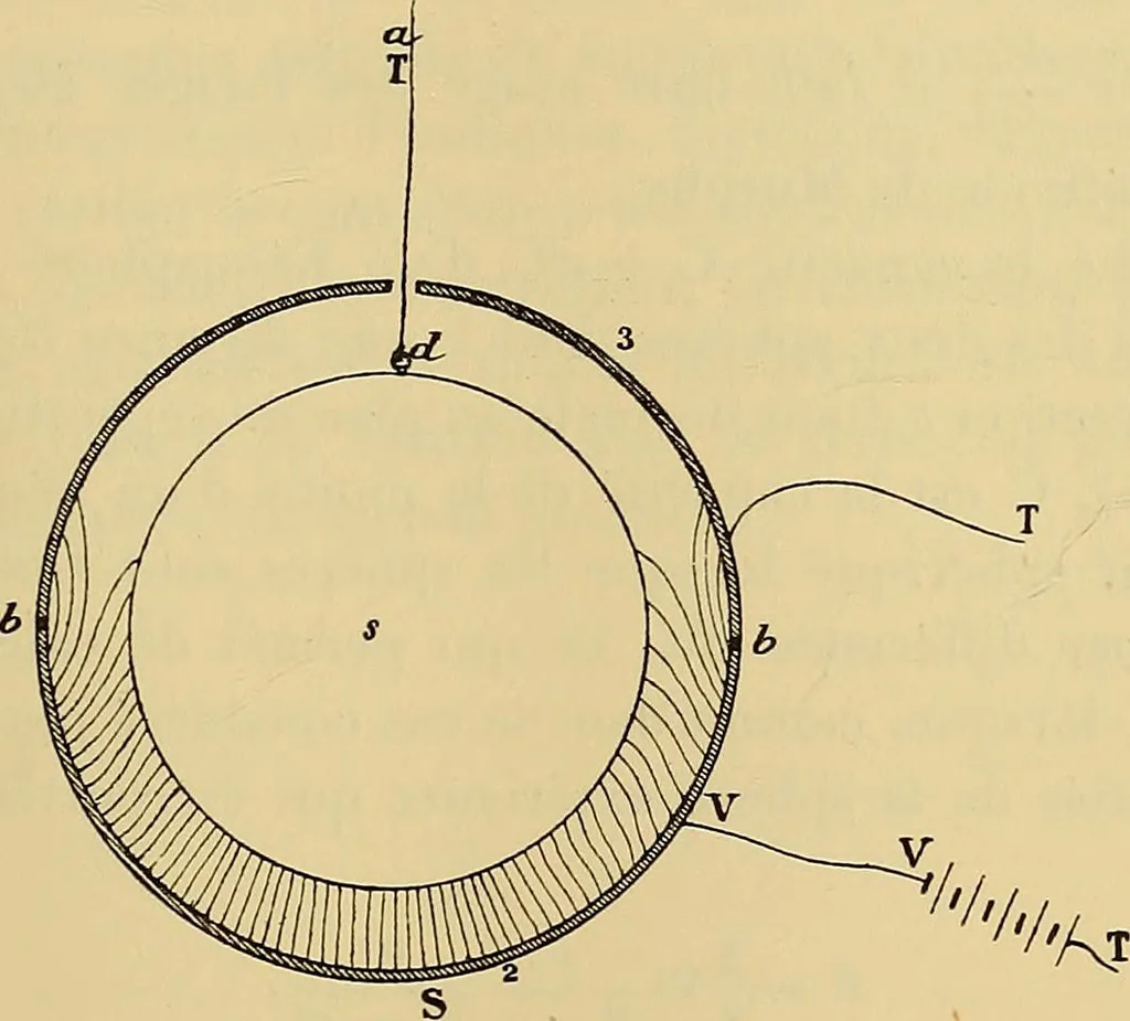 An illustration from Oeuvres de Pierre Curie : publiées par les soins de la Société française de physique, 1908, leaf 258