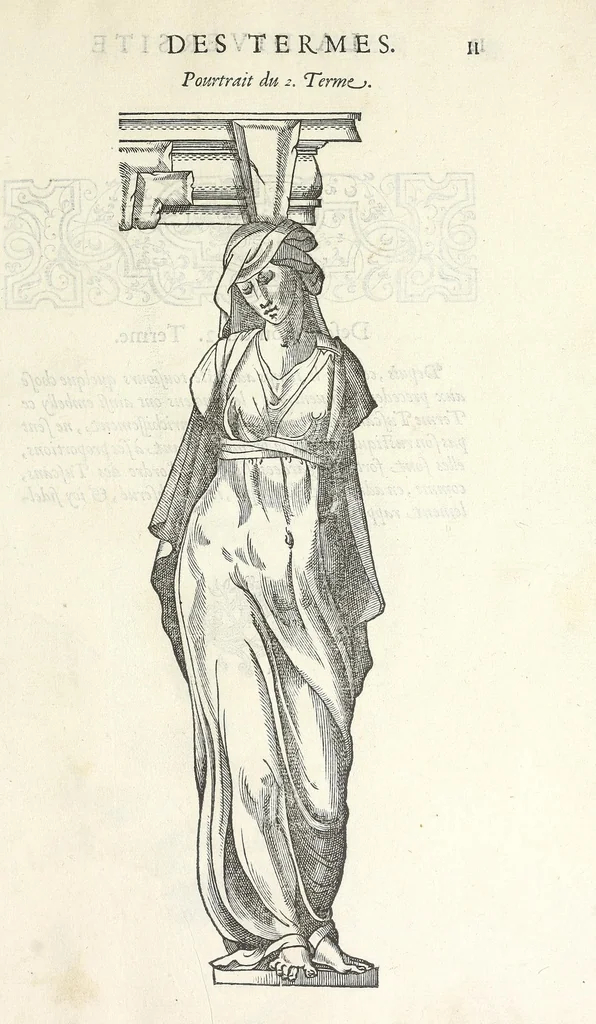 An illustration from Oevvre de la diversite des termes, dont on vse en archítecture, 1572, leaf 15