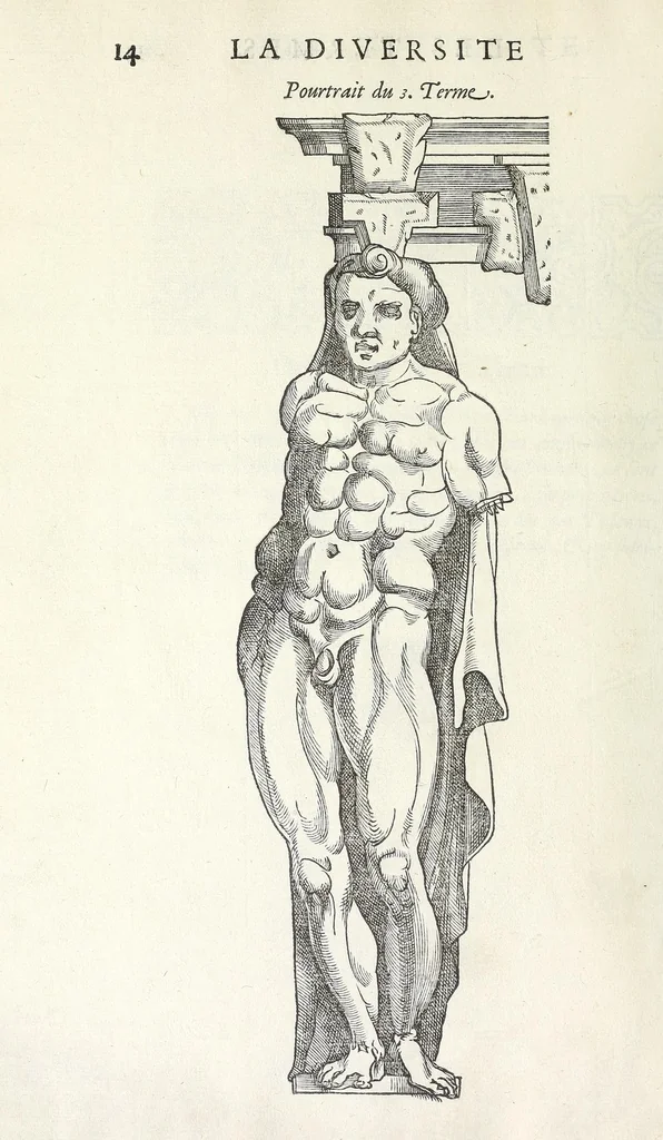 An illustration from Oevvre de la diversite des termes, dont on vse en archítecture, 1572, leaf 18