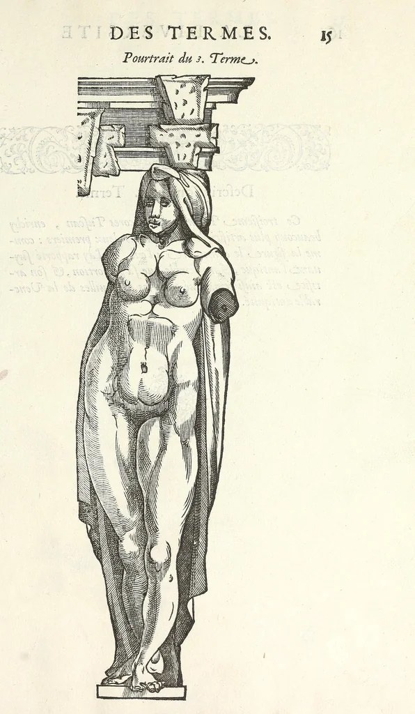 An illustration from Oevvre de la diversite des termes, dont on vse en archítecture, 1572, leaf 19