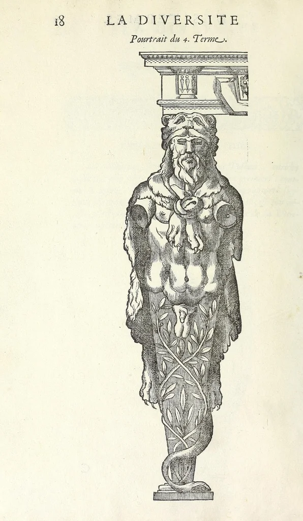 An illustration from Oevvre de la diversite des termes, dont on vse en archítecture, 1572, leaf 22