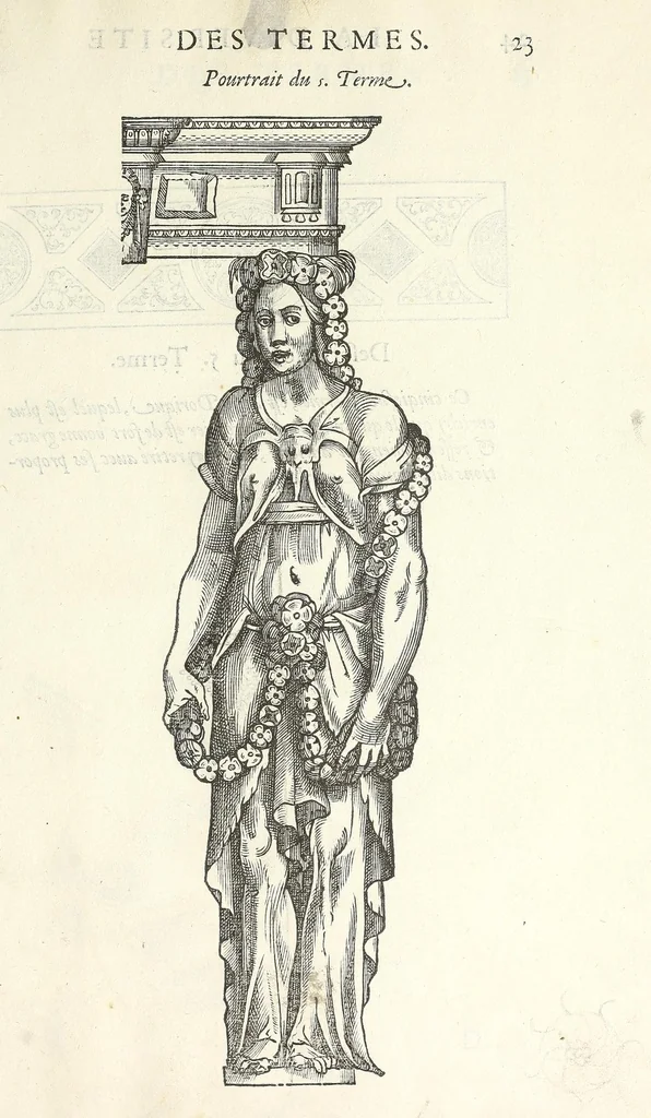 An illustration from Oevvre de la diversite des termes, dont on vse en archítecture, 1572, leaf 27