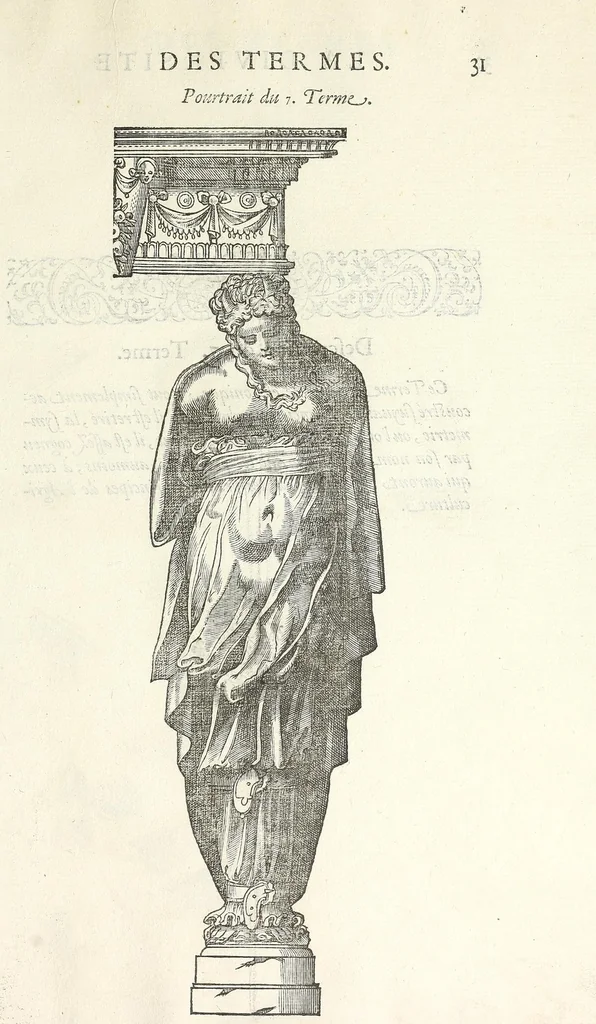 An illustration from Oevvre de la diversite des termes, dont on vse en archítecture, 1572, leaf 35